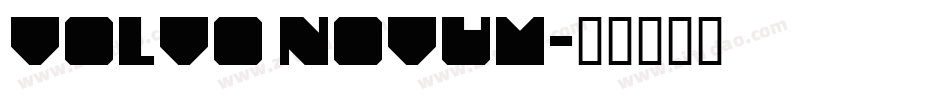 Volvo Novum字体转换
